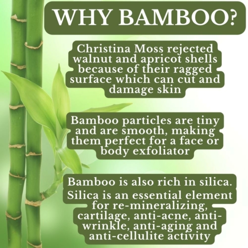 Description of Why We Use Bamboo Particles Instead of Harsh Peels or Shells