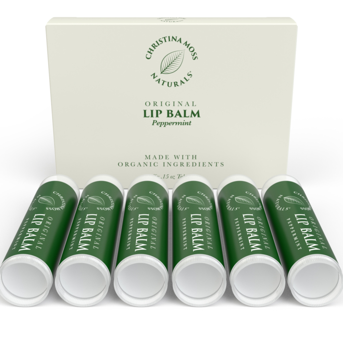 Peppermint Lip Balm Box with 6 tubes