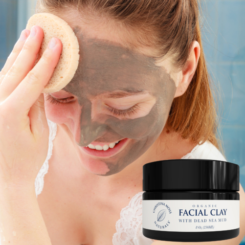 Facial Clay Mud Mask - Made With Organic Aloe Vera And Pure, Clean Ingredients
