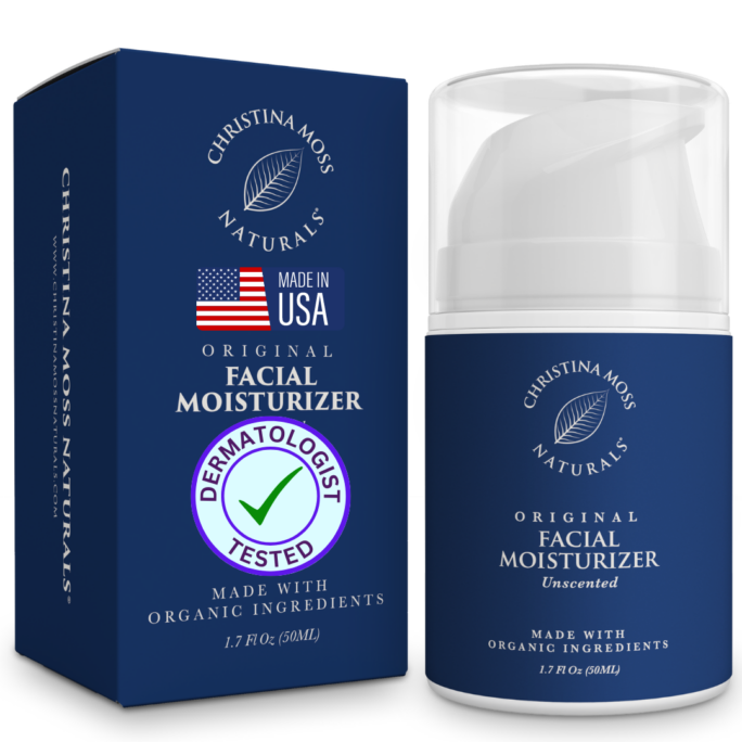 Unscented Facial Moisturizer - Front View - Made in USA