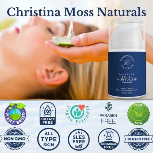 Christina Moss Naturals Badges - Unscented Facial Moisturizer
