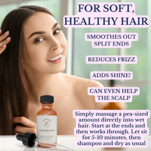 Rosehip Oil Helps Create Soft, Healthy Hair