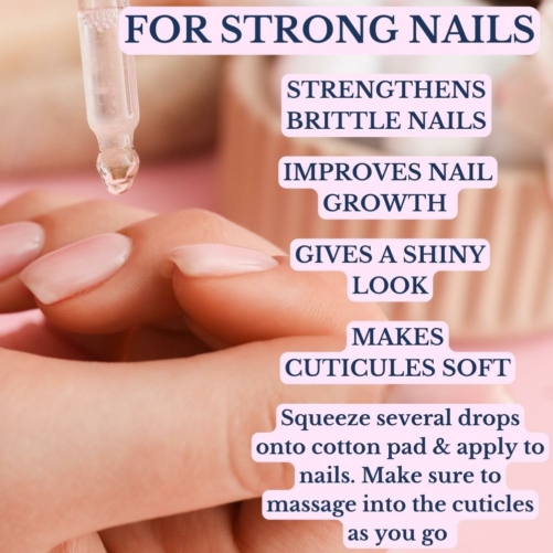 Rosehip Oil helps Create Strong Nails