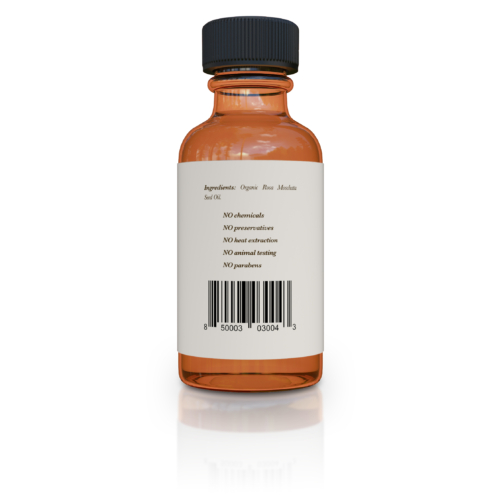 Rosehip Seed Oil back bottle label