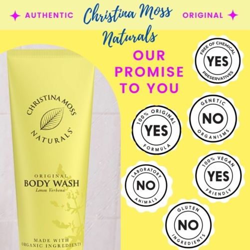 Body Wash - Lemon Verbena - Made With Organic Aloe Vera And Pure, Clean Ingredients